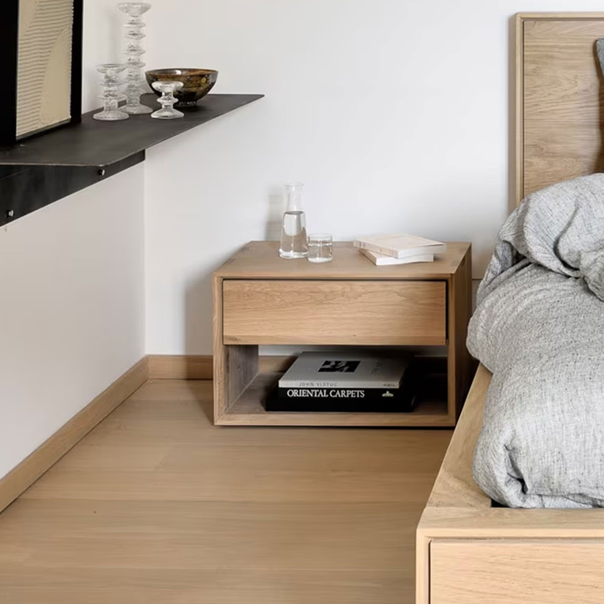 Ethnicraft Nachtkastje Nordic – Massief eiken, hardwaxolie, naturel