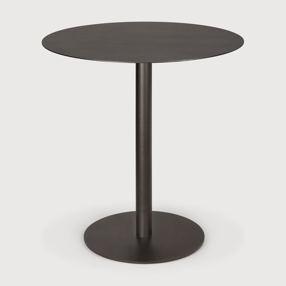 Ethnicraft Outdoor Bistrotafel Blend 70 cm – Dark Bronze, de compacte charme voor elke tuin
