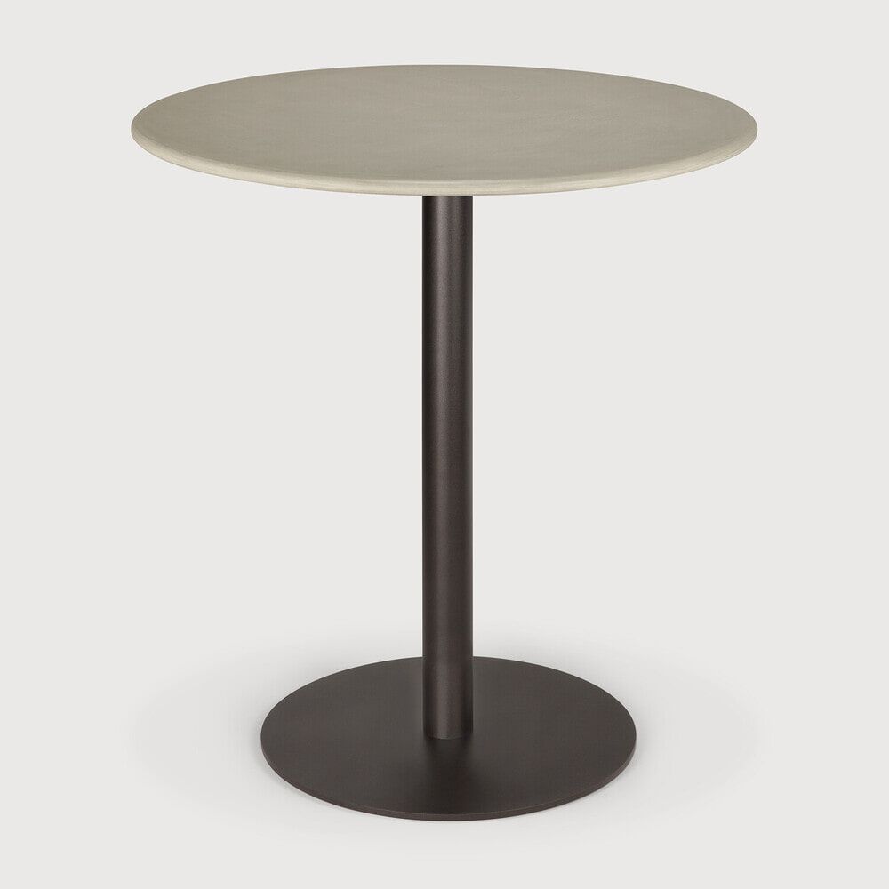 Ethnicraft Outdoor Bistrotafel Blend Beton – Lichtgrijze tuin‑eettafel, 70 cm