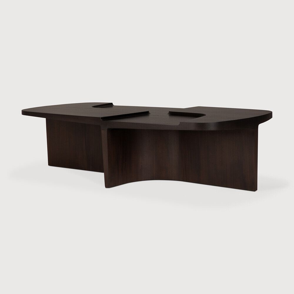 Ethnicraft Ovale Salontafel Brutalist – Rose Brown, 143 × 75 cm