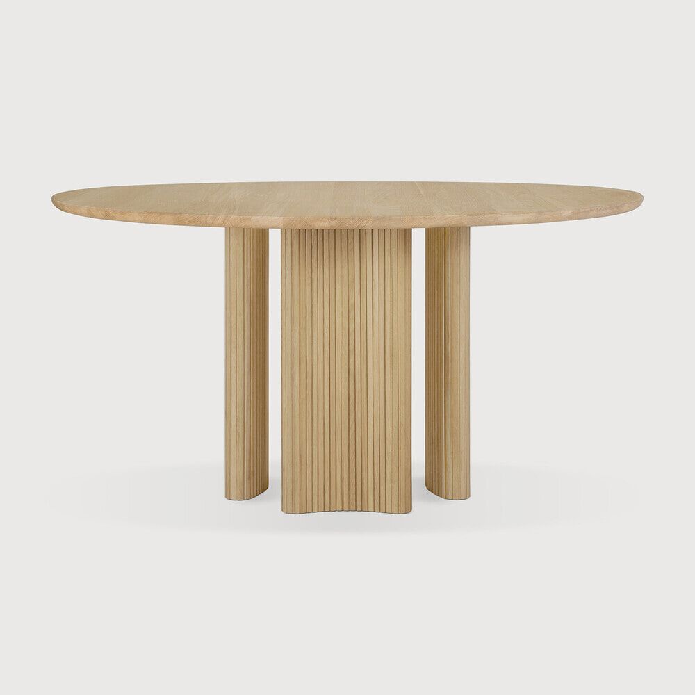 Ethnicraft Roller Max – Ronde eettafel van geolied eiken, 150 cm
