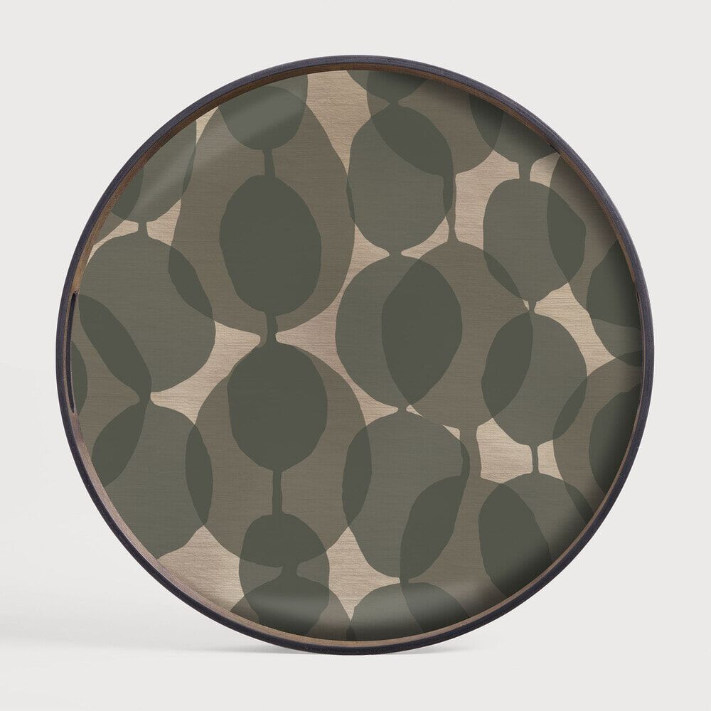 Ethnicraft Rond Dienblad Connected Dots 48 cm – Sprankelend Groen