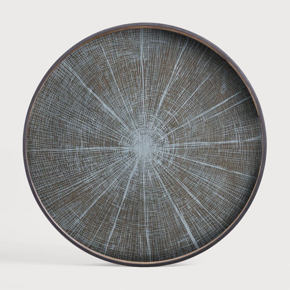 Ethnicraft Rond Dienblad Slice – Witte Elegantie in 92 cm