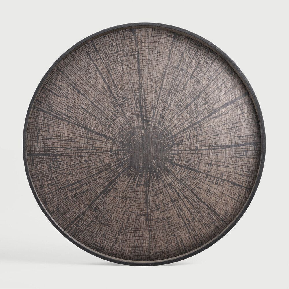 Ethnicraft Rond Slice Dienblad 92 cm – Strak Zwart Design