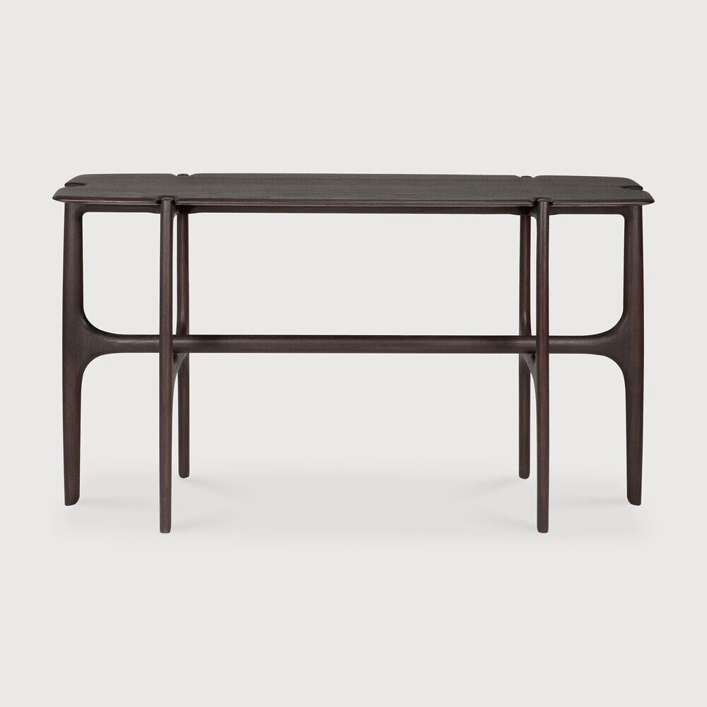 Ethnicraft Sidetable PI Gevernist Teakhout – Luxe 140 cm console in donkerbruin