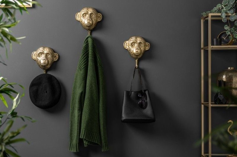 Extravagante Jashaak Set van 3 – Handgemaakte Gouden Accenten van Three Apes