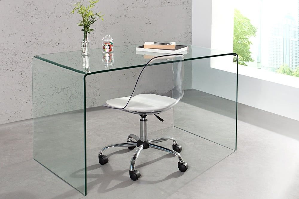 Extravagante Transparante Glazen Eettafel Fantome – 120 cm – Modern Design van Invicta Interior