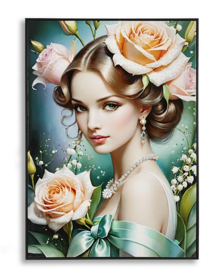 Fantasie Gelakt Canvas met Frame – Kunst aan uw Muur van Mauro Ferretti