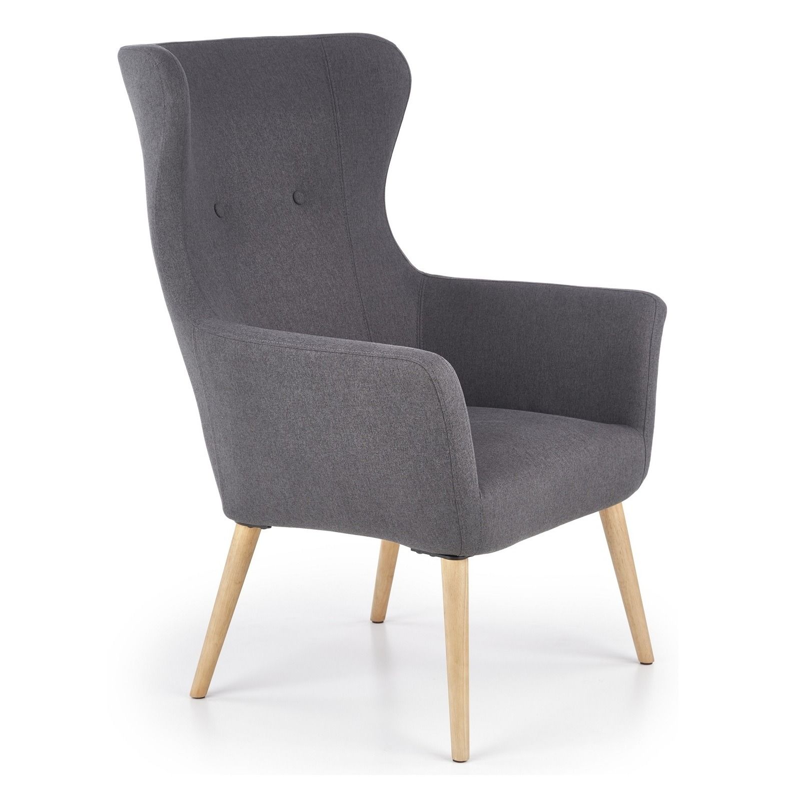 Fauteuil Cotto – Strak donkergrijs comfort voor de moderne woonkamer