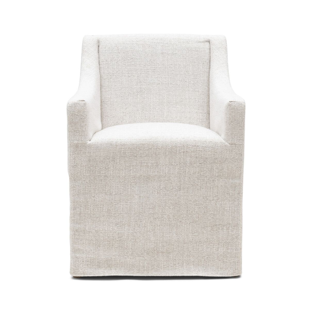 Firenze Rich Tweed eetkamerstoel – elegant comfort in Antique White