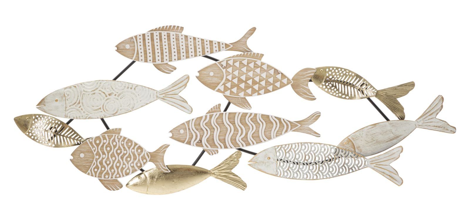 Fishy Wanddecoratie – Elegante, Maritieme Kunst van Mauro Ferretti