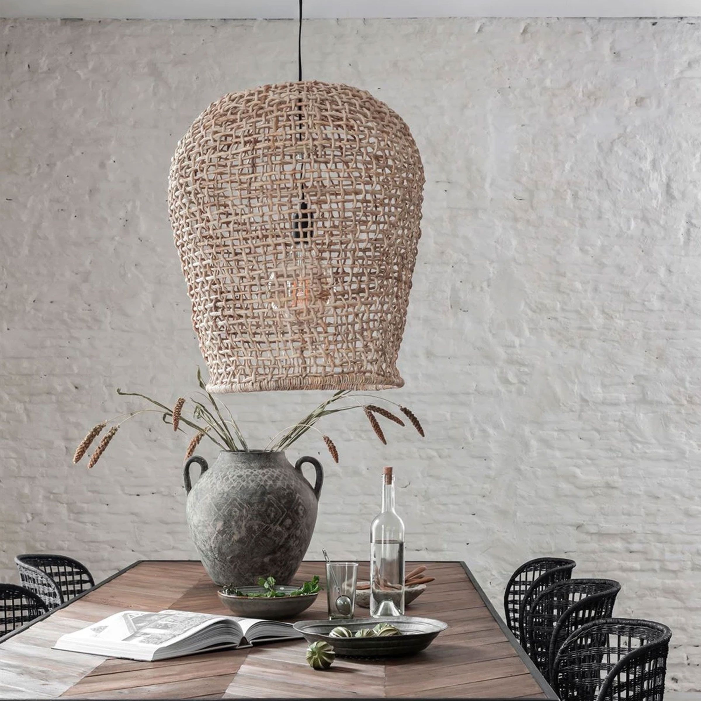 Formentera Hanglamp van MUST Living – Natuurlijk Banenblad Licht