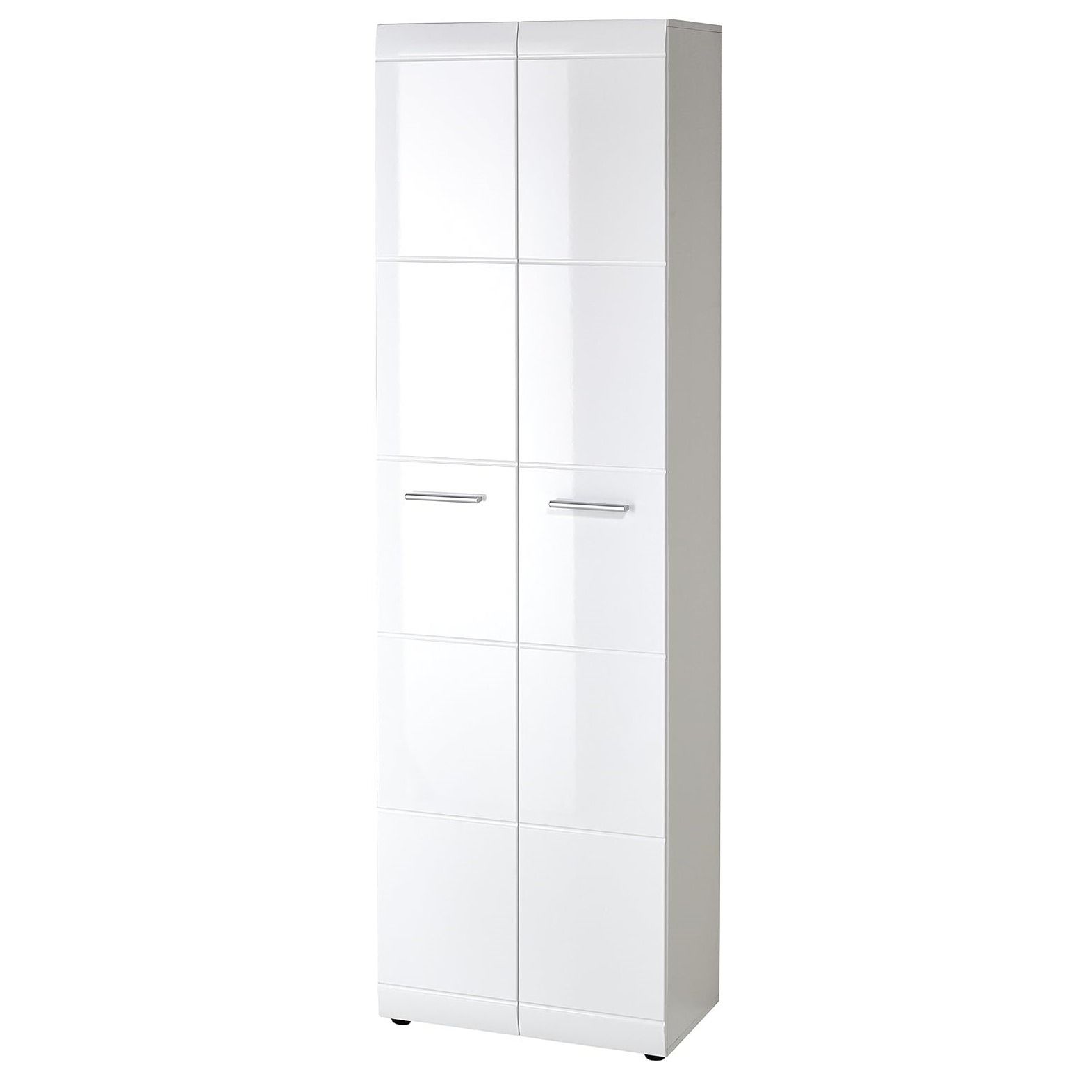 Garderobekast Adana 197 cm – Strak, ruimtebesparend en glanzend wit