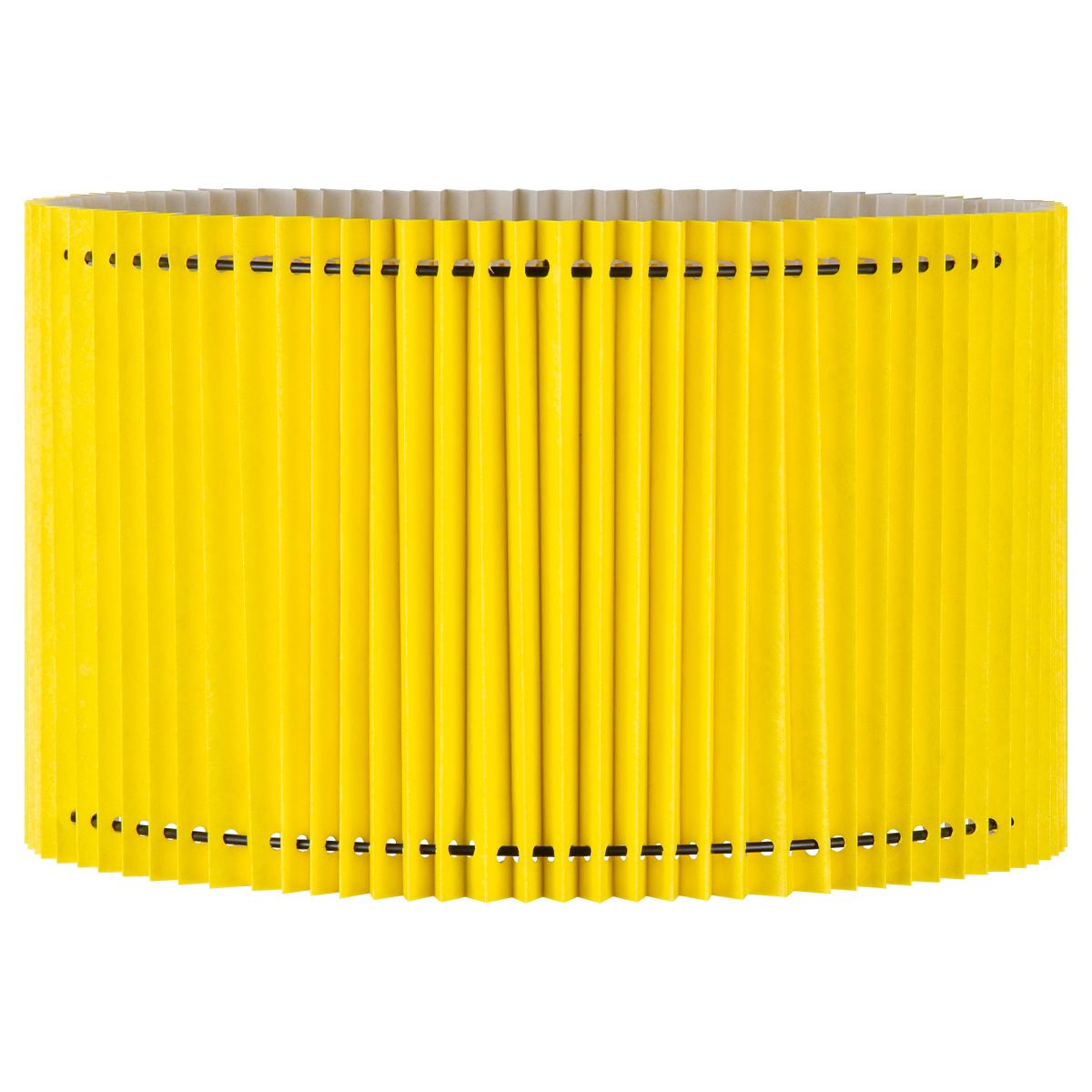 Geel Vouwbare Papieren Lampenkap – Cylindrisch Ø40 cm voor staande lamp