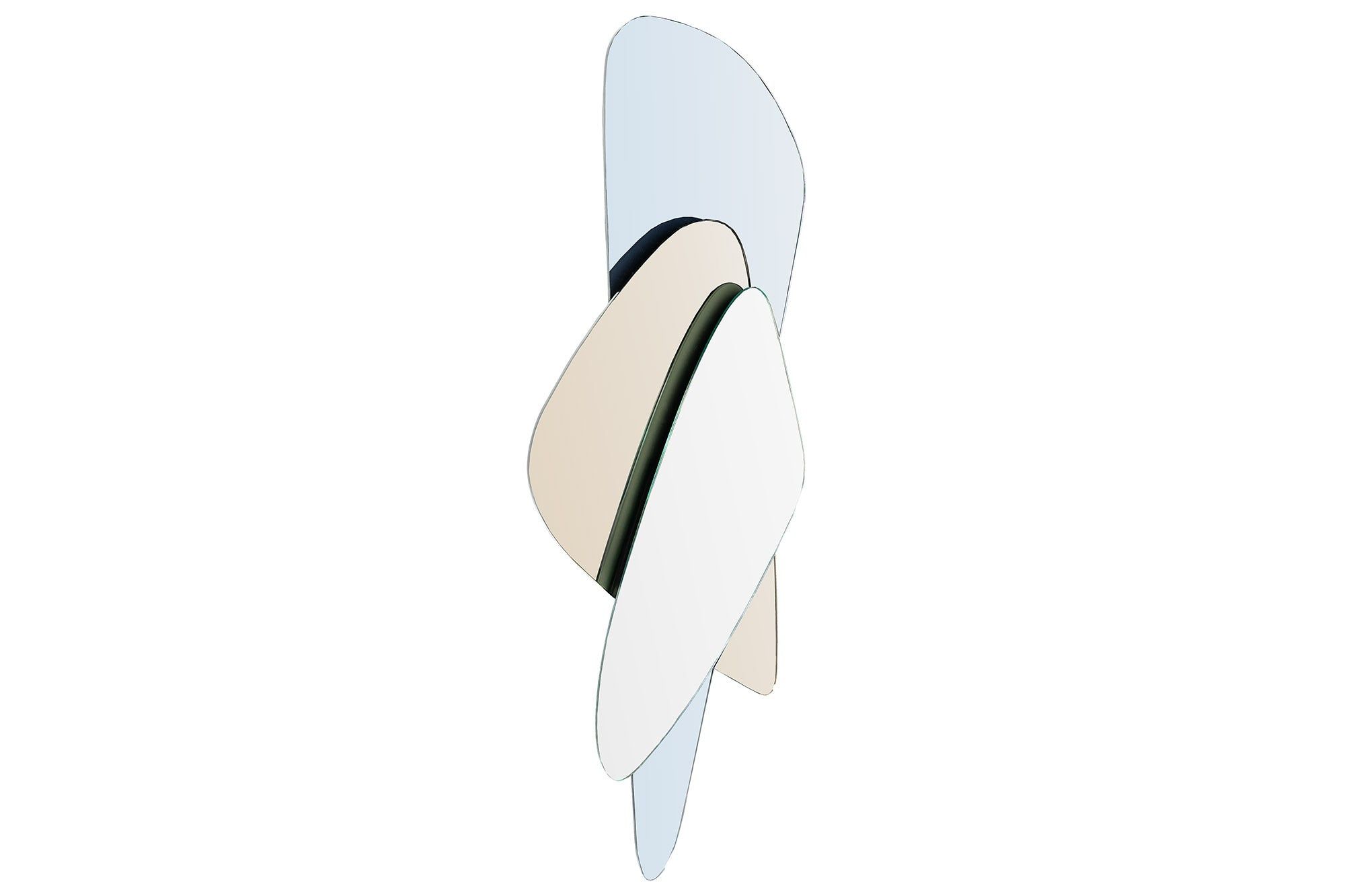 Geometrische Wandspiegel 120 cm – Meerkleurig design van Invicta Interior