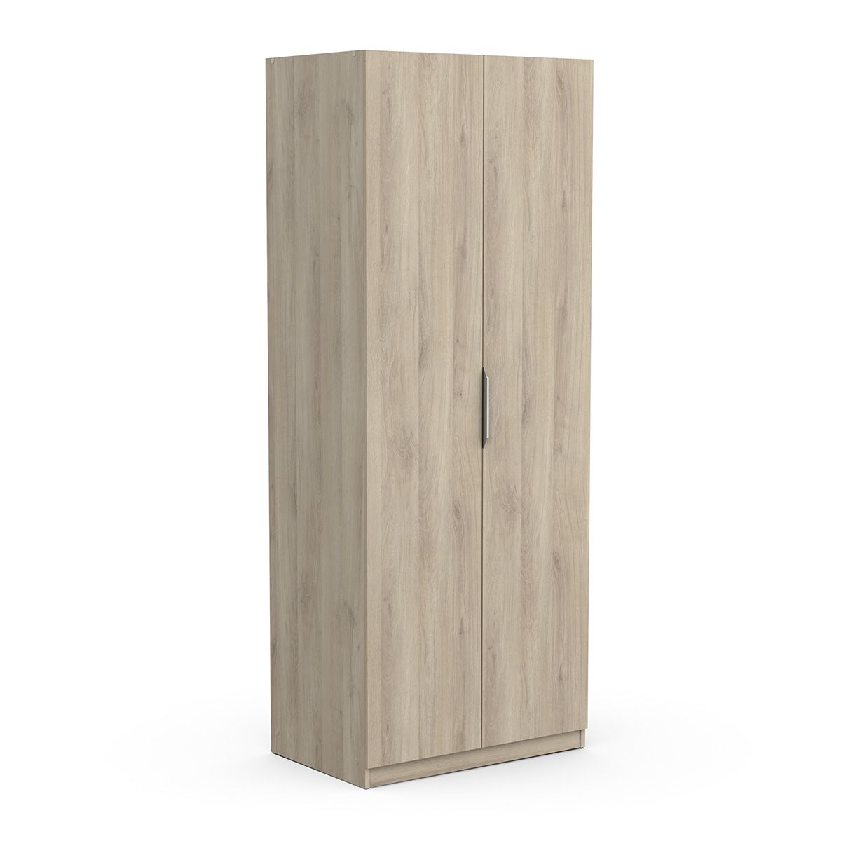 Ghost kledingkast 2‑deurs – 80×203 cm, eiken