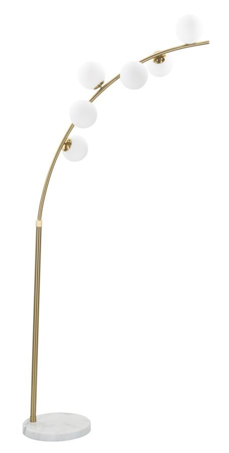 Glamy Arc vloerlamp – 6 lampen, slank design – Mauro Ferretti