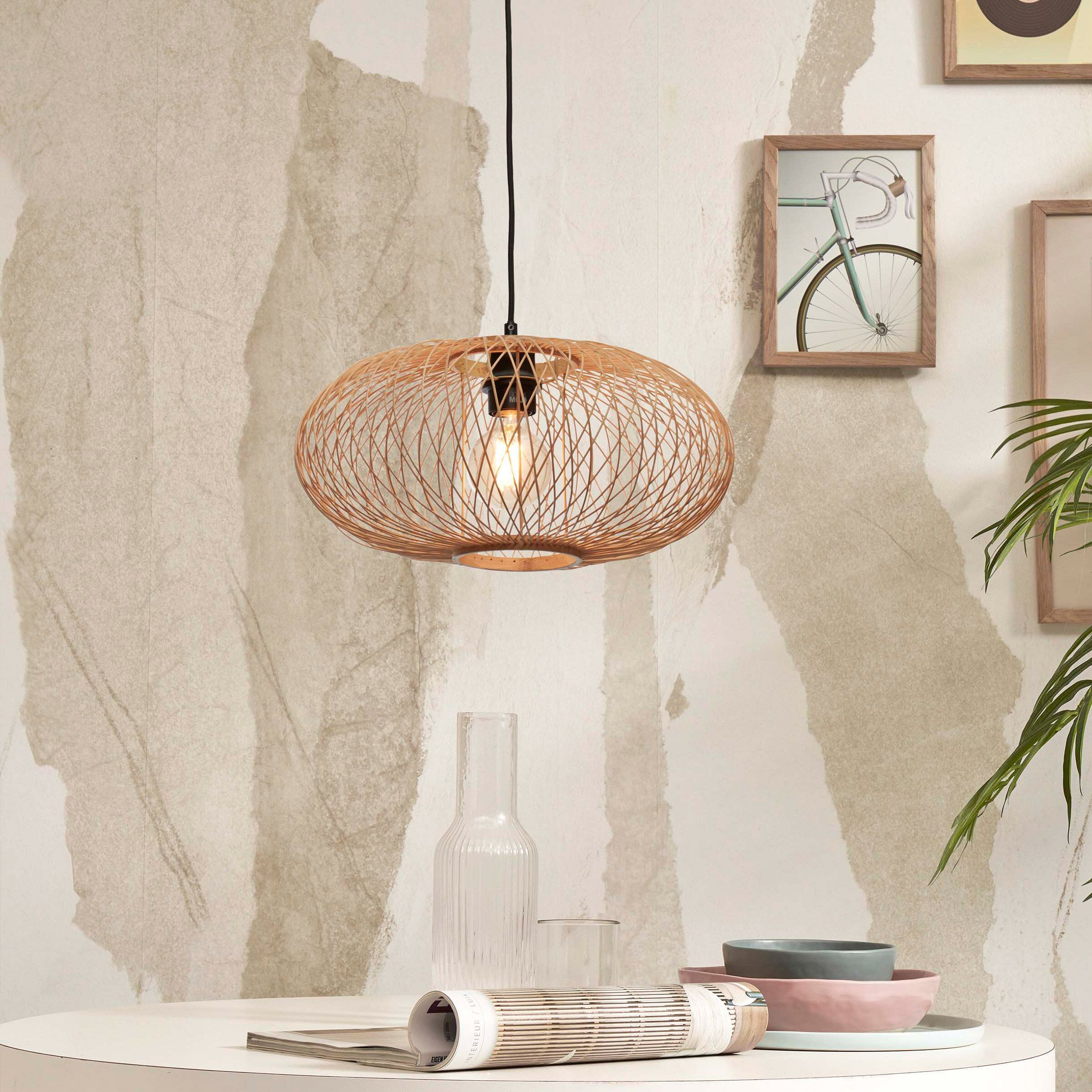 GOOD&MOJO Cango Bamboe Hanglamp – Natuurlijk Design voor elke Ruimte