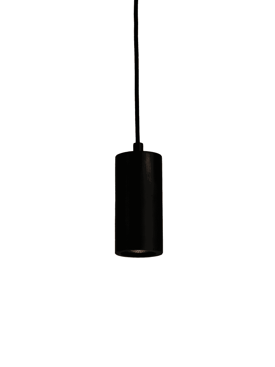 GOOD&MOJO Hanglamp Java Bamboe – Zwarte, compacte 12 cm verlichting voor elke ruimte