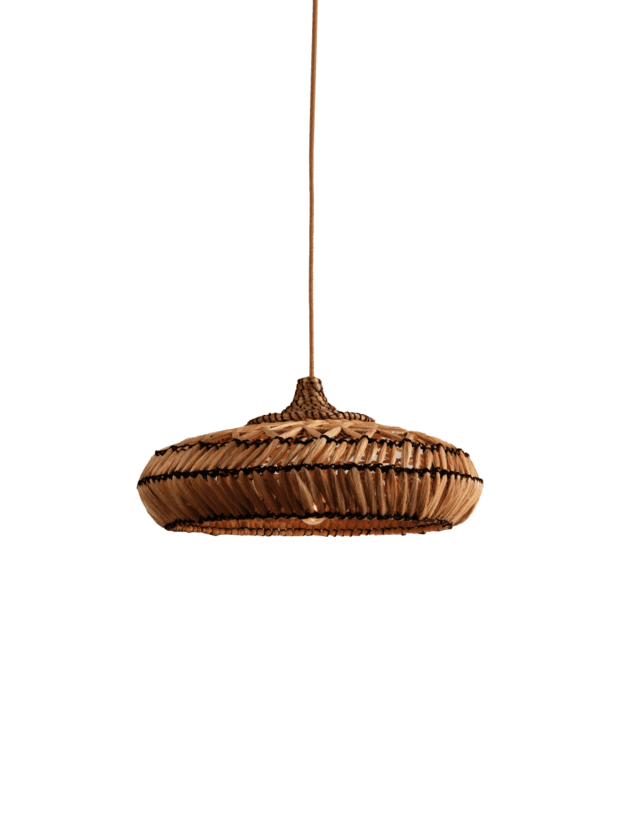 GOOD&MOJO Hanglamp Rinjani Abaca – Natuurlijke lichtbron voor elke ruimte