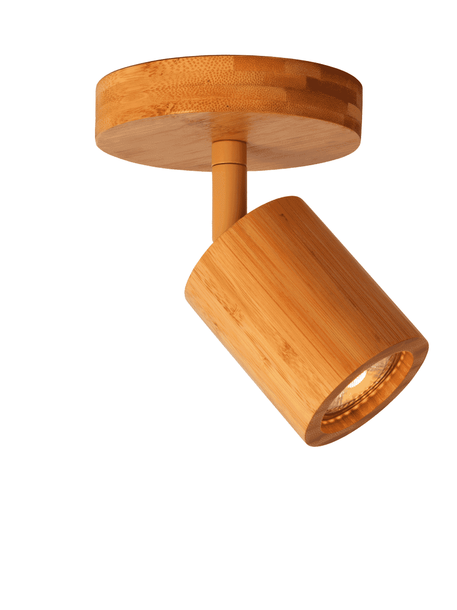 GOOD&MOJO Java Spot Bamboe Plafondlamp – Natuurlijke Warmte voor je Interieur