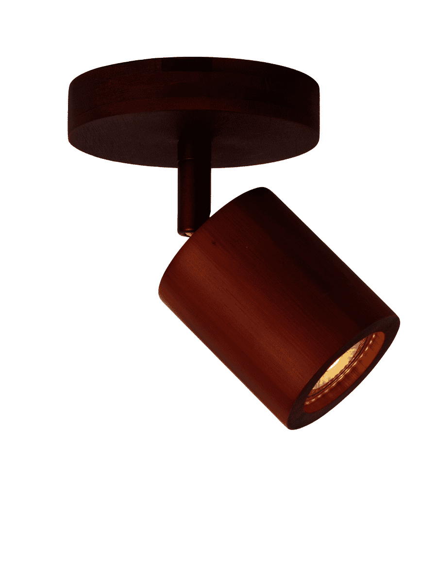 GOOD&MOJO Java Spot: Natuurlijke Bamboe Plafondlamp in Bruin voor een Warm Licht