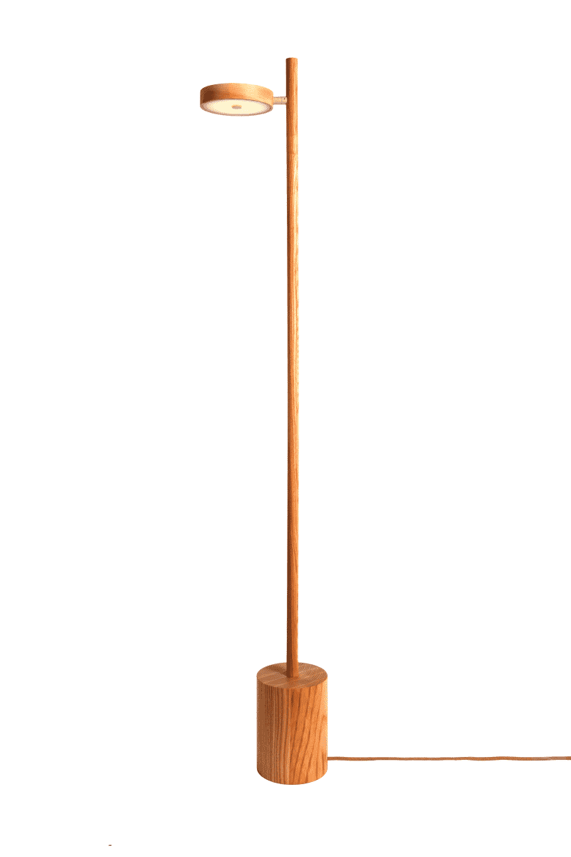 GOOD&MOJO Okinawa Vloerlamp – Natuurlijke Essenhout afwerking, 146 cm