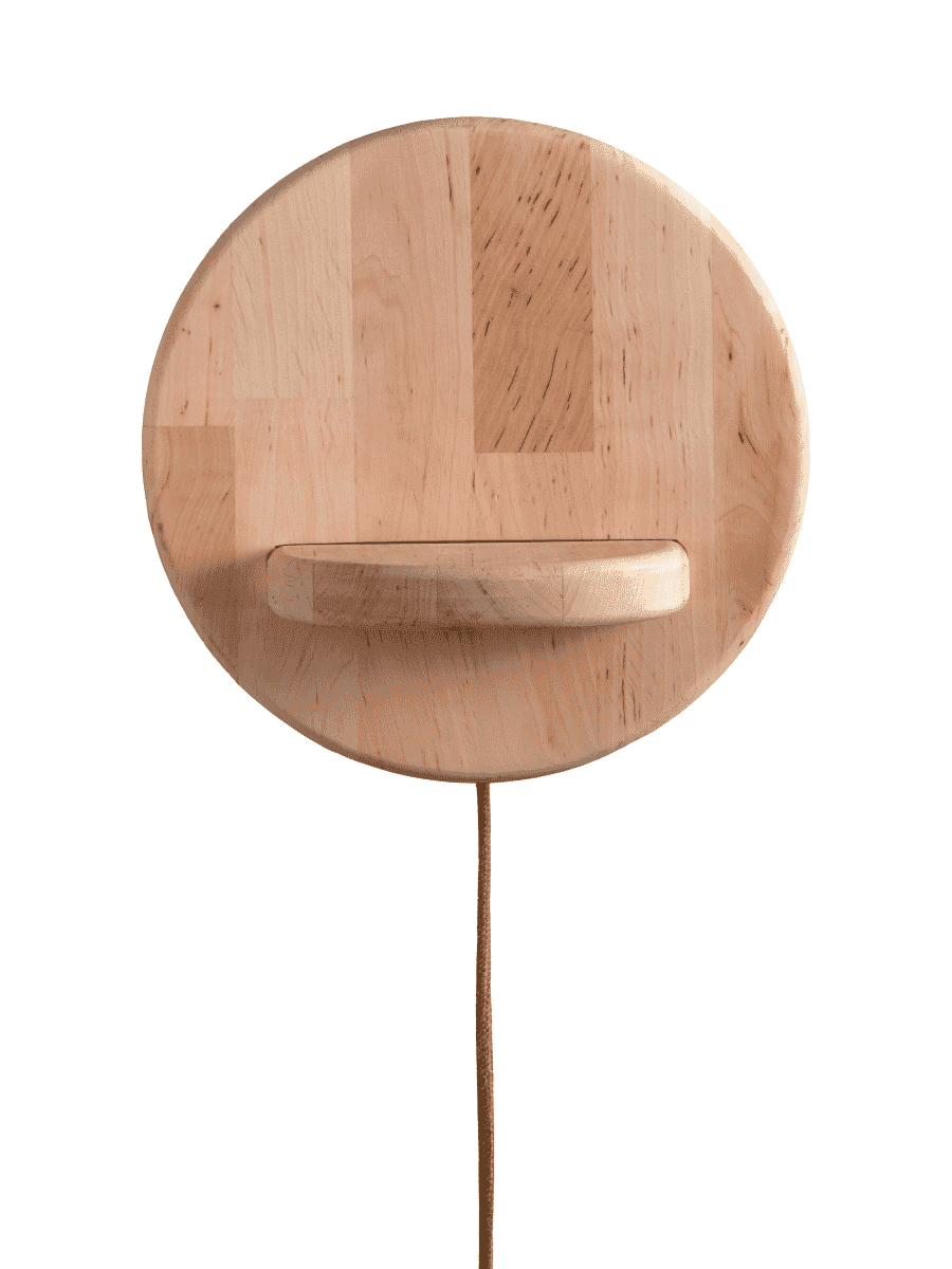 GOOD&MOJO Wandlamp Corsica – Natuurlijke Beukenhouten Charme