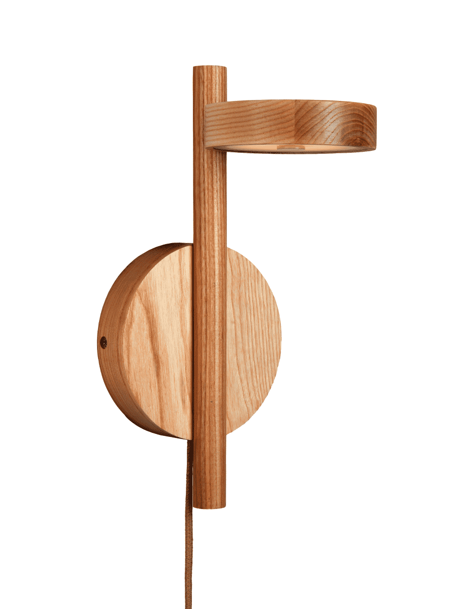 GOOD&MOJO Wandlamp Okinawa Naturel – Warm, Minimalistisch Licht uit Essenhout