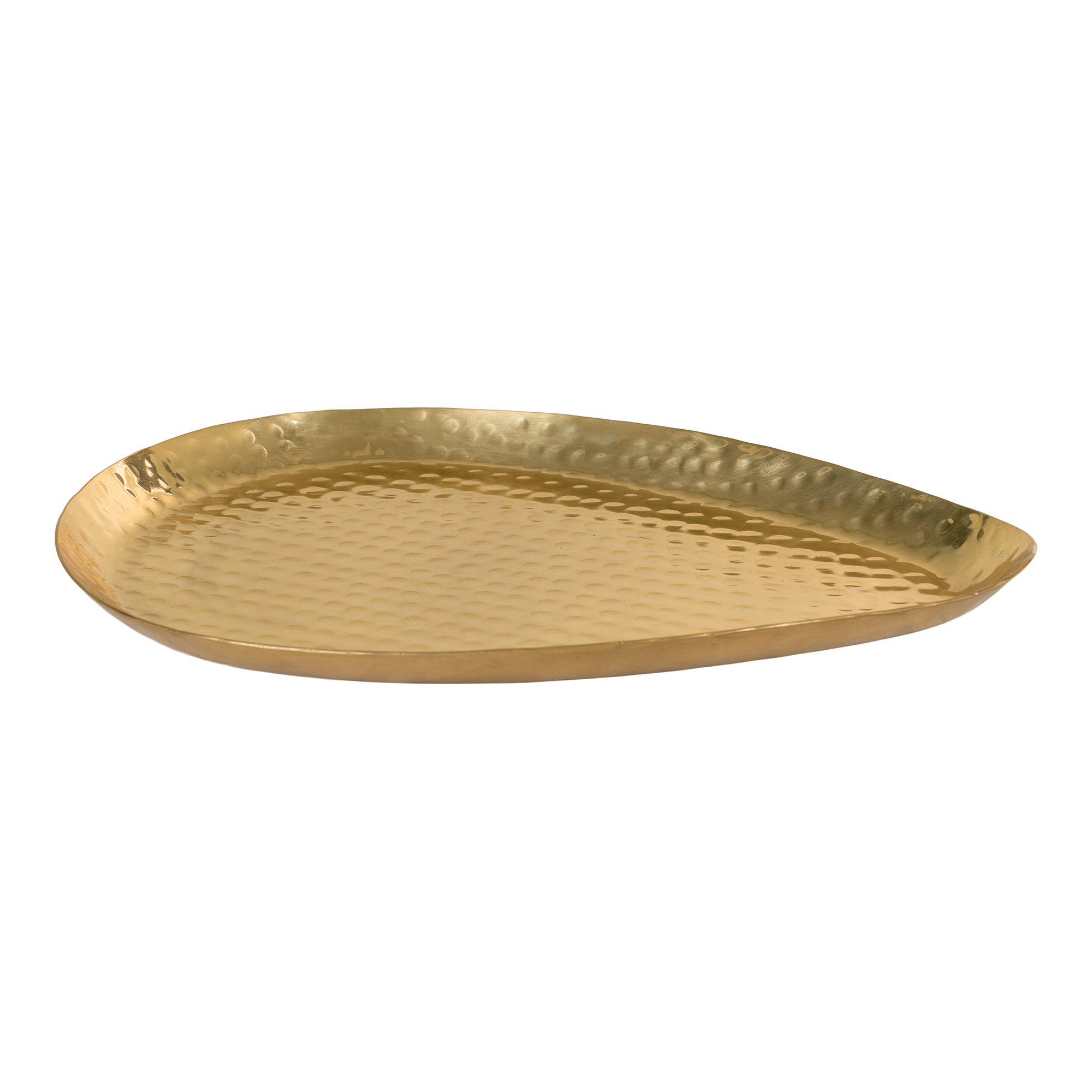 Gouden Aluminium Dienblad QUVIO – Luxe Decoratie voor Woonkamer & Sfeer