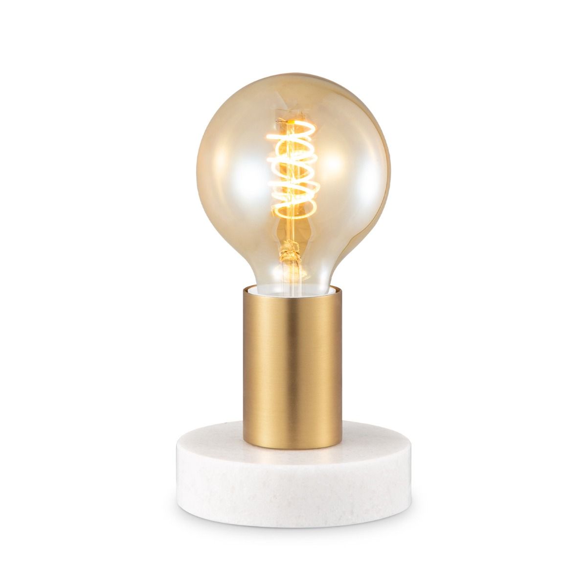 Gouden E27 Tafellamp – Compact Design voor Slaapkamer, Studiekamer & Werkplek