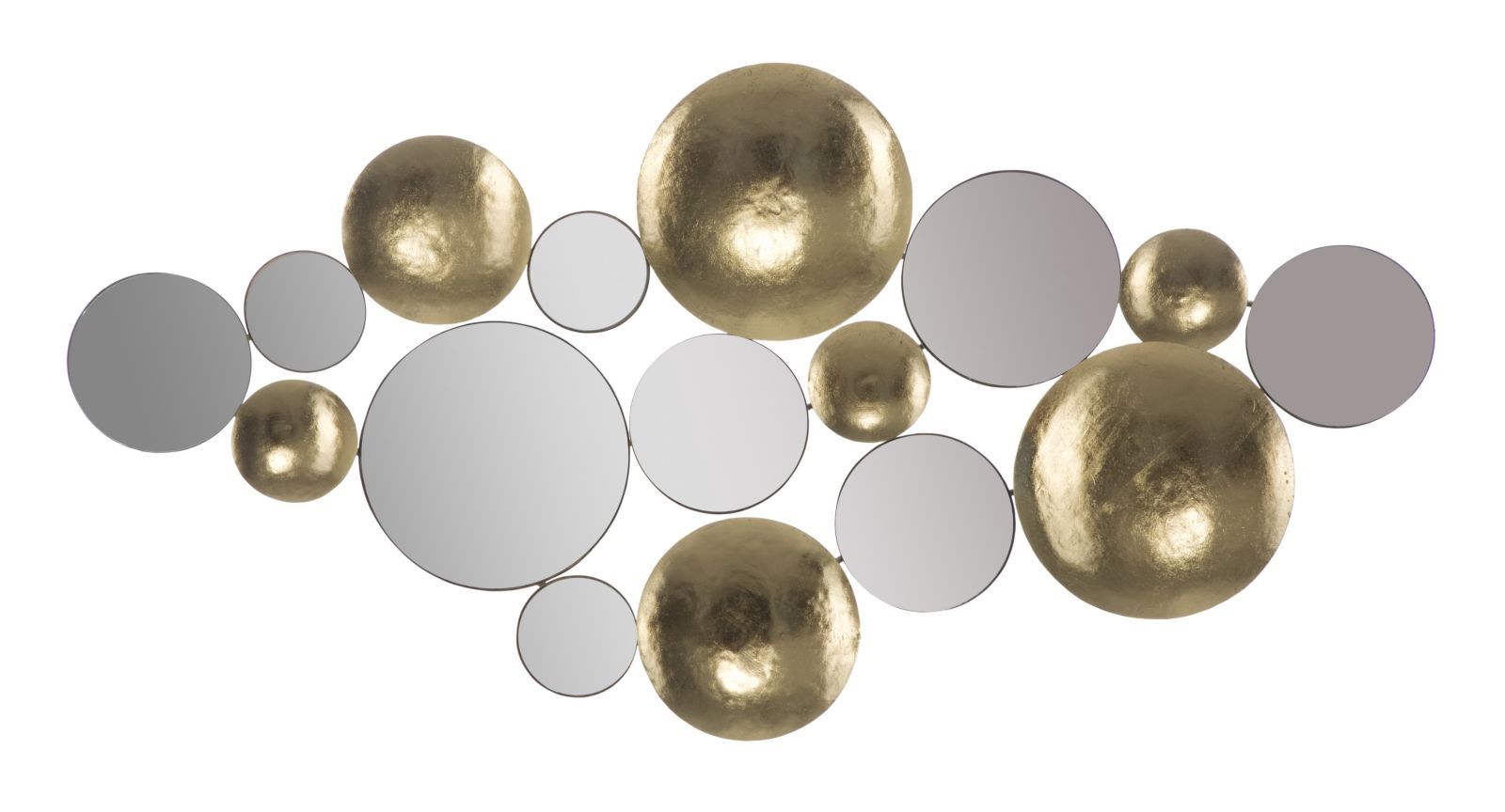 Gouden paneelspiegel GLAM – Luxe reflectie voor elk interieur