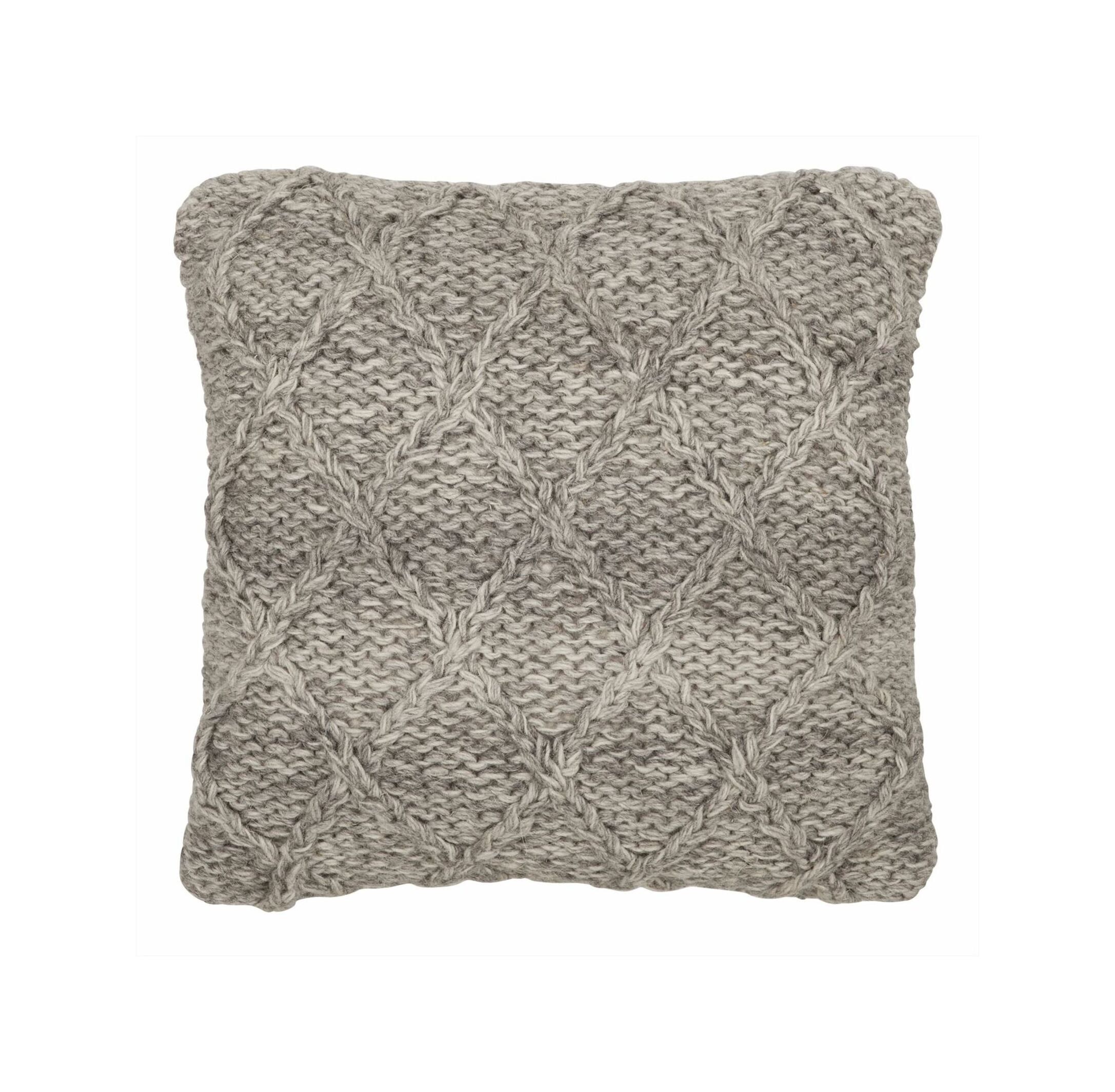 Grenada sierkussen 45 × 45 cm – grijze wol van MUST Living