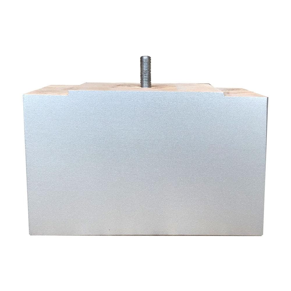 Grijze massief houten meubelpoot M8 – 15×7 cm, 11 cm hoog | Furniture Legs Europe