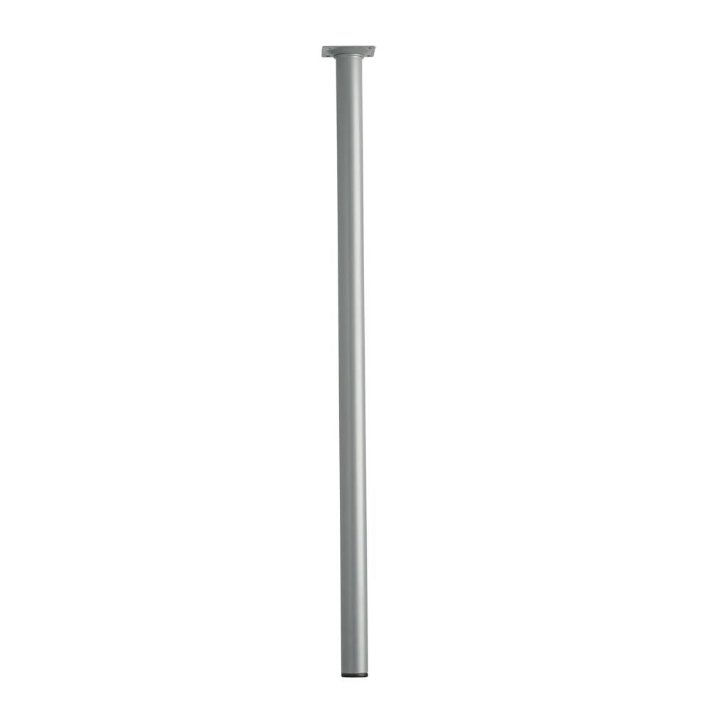 Grijze ronde stalen meubelpoot Ø 3 cm – 70 cm hoog | Furniture Legs Europe