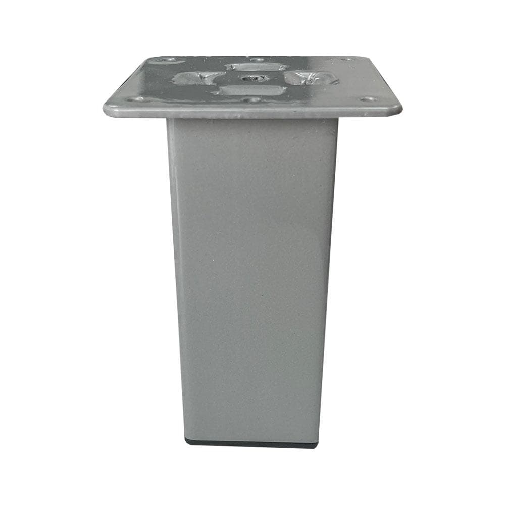 Grijze Stalen Meubelpoten 5×5 cm – 13 cm Hoog – Furniture Legs Europe