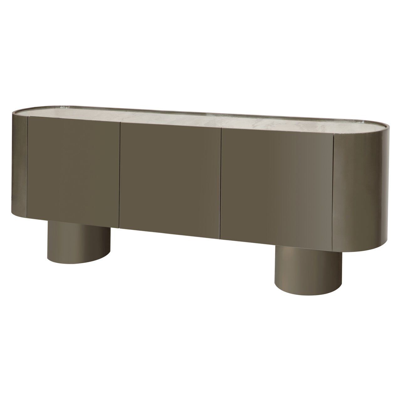 Groen dressoir Richmond Radley – Strak keramisch meubel van 220 cm