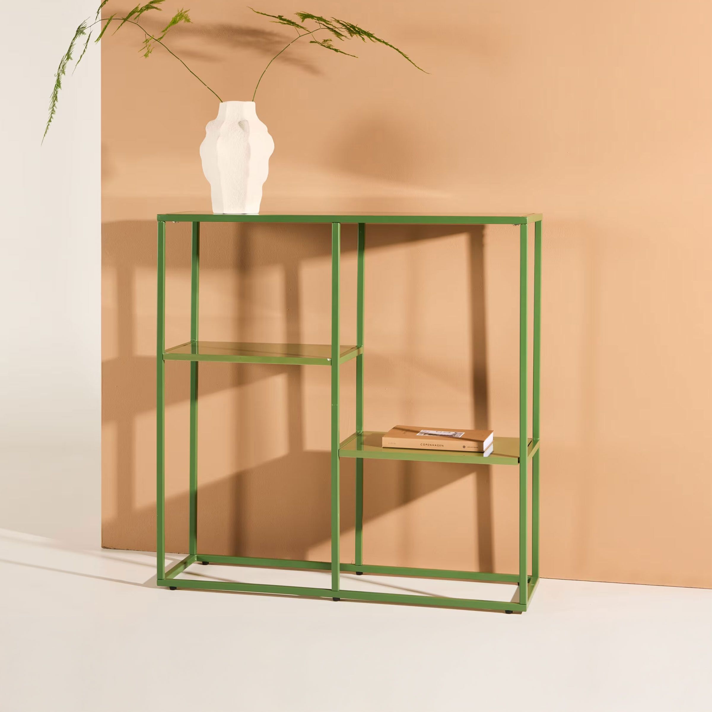 Groen Nohr Wandrek Keonte 80 × 80 cm – Stijlvolle multifunctionele boekenplank