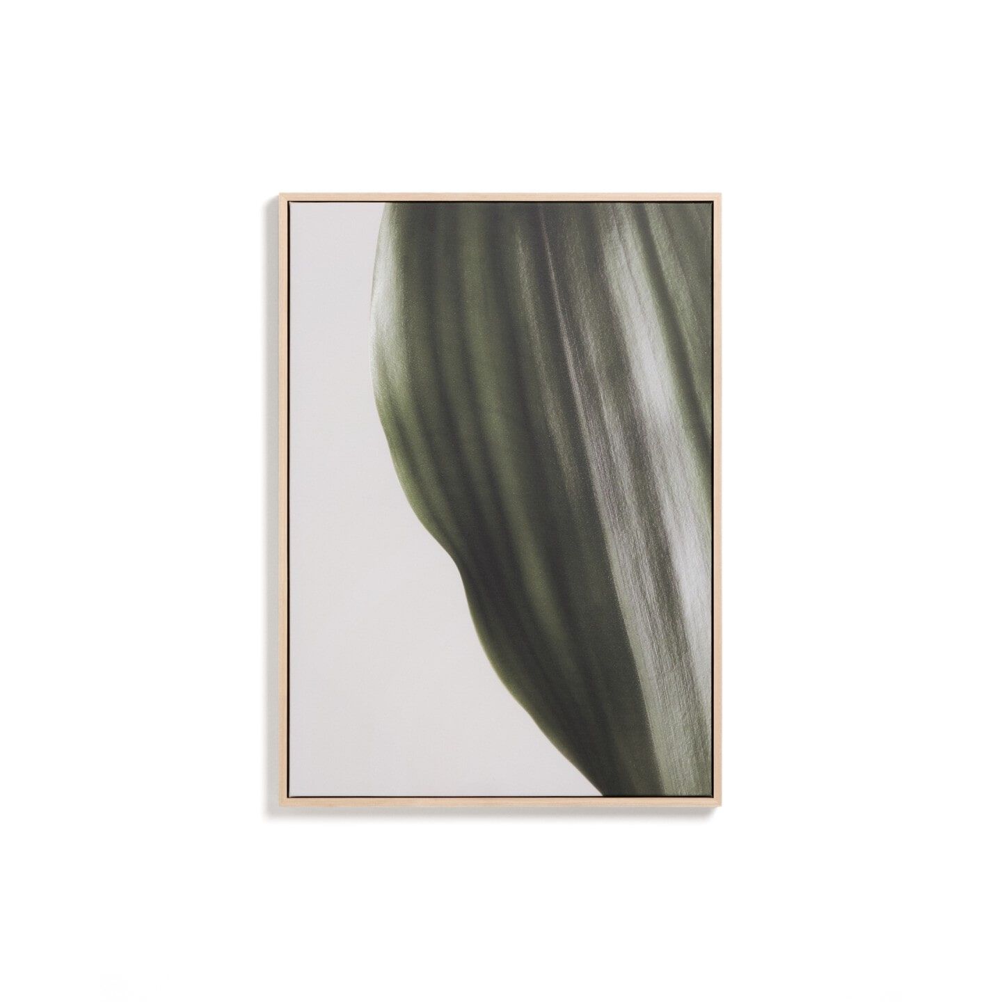 Groen wandpaneel Foliae van Kave Home – natuurlijk bladmotief 72 × 52 cm