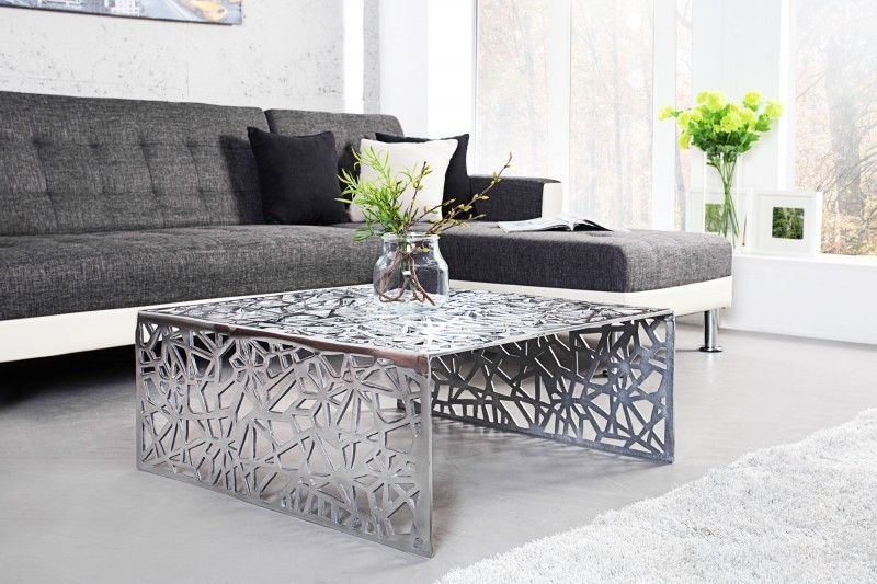 Handgemaakte ABSTRACT Salontafel – Modern Aluminium Design van Invicta Interior