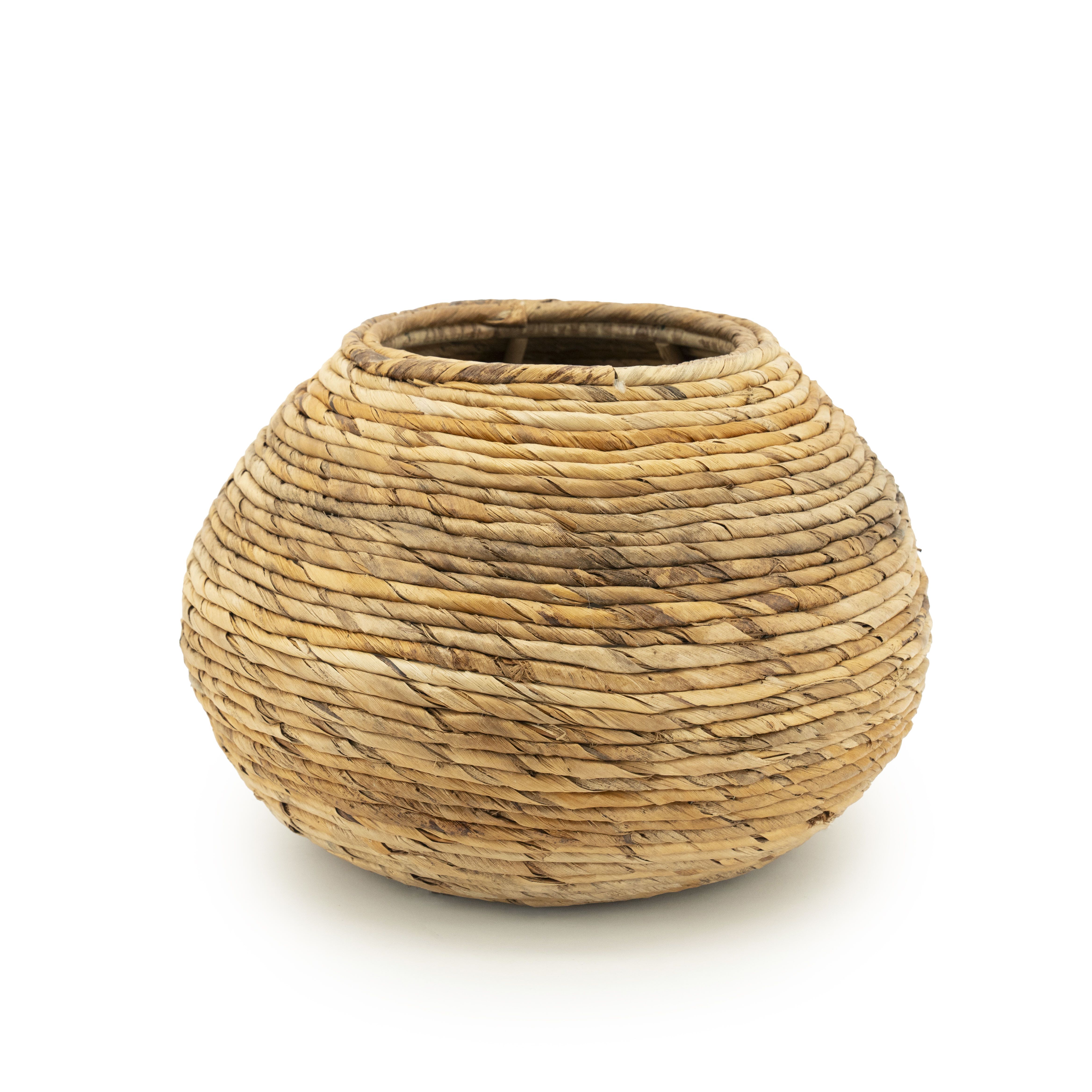 Handgemaakte By‑Boo Benti Plantenpot van Abacazijde – Natuurlijke Elegantie in 2 Maten