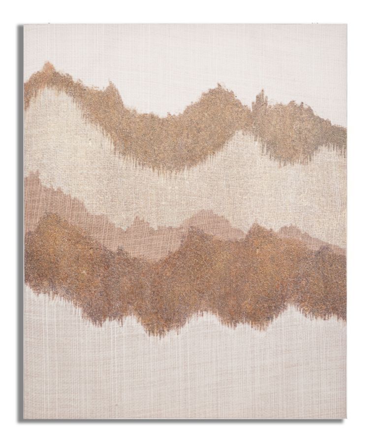 Handgemaakte Muurschildering Brownie – Warm Design van Mauro Ferretti (80 × 3,7 × 100 cm)