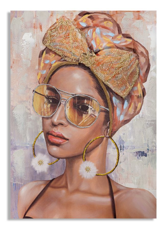 Handgemaakte muurschildering “Jennifer” – B, 70 cm × 3 cm × 100 cm | Mauro Ferretti