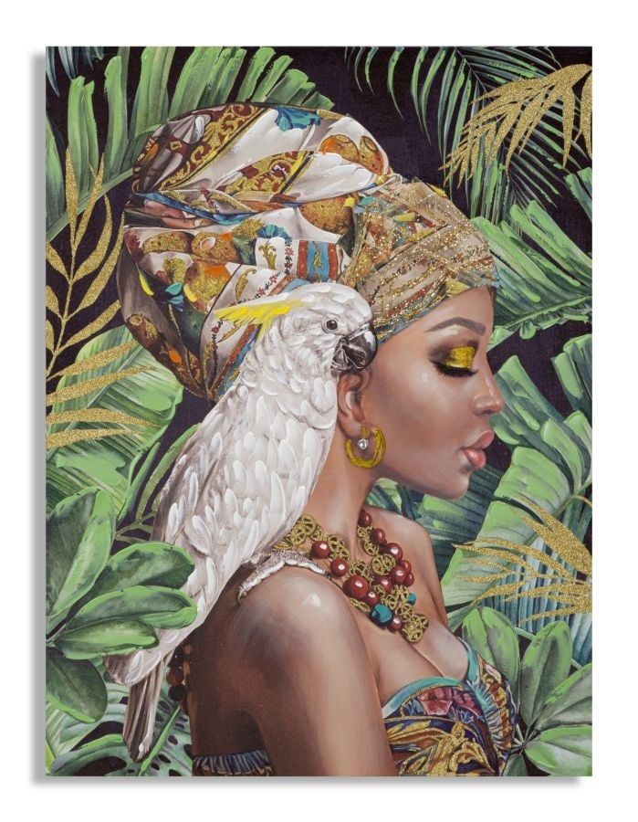 Handgemaakte muurschildering Kloe – Verticaal 90 × 3 × 120 cm van Mauro Ferretti