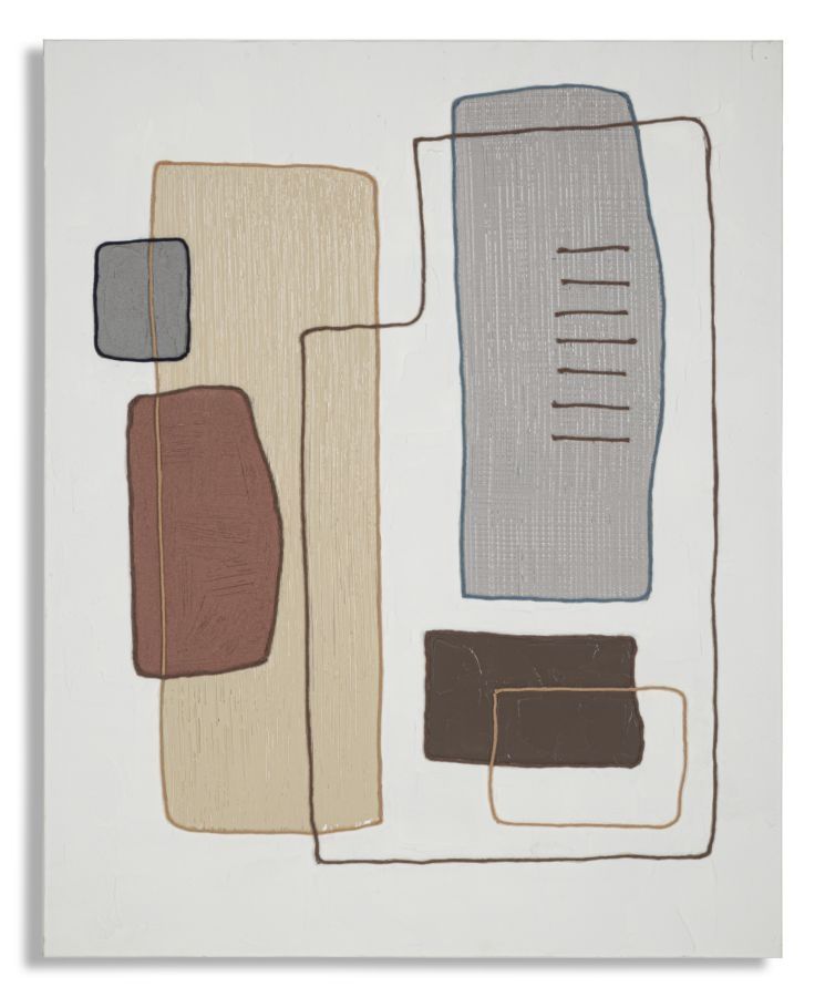 Handgemaakte Muurschildering Verf – B – 80 cm × 2,8 cm × 100 cm van Mauro Ferretti
