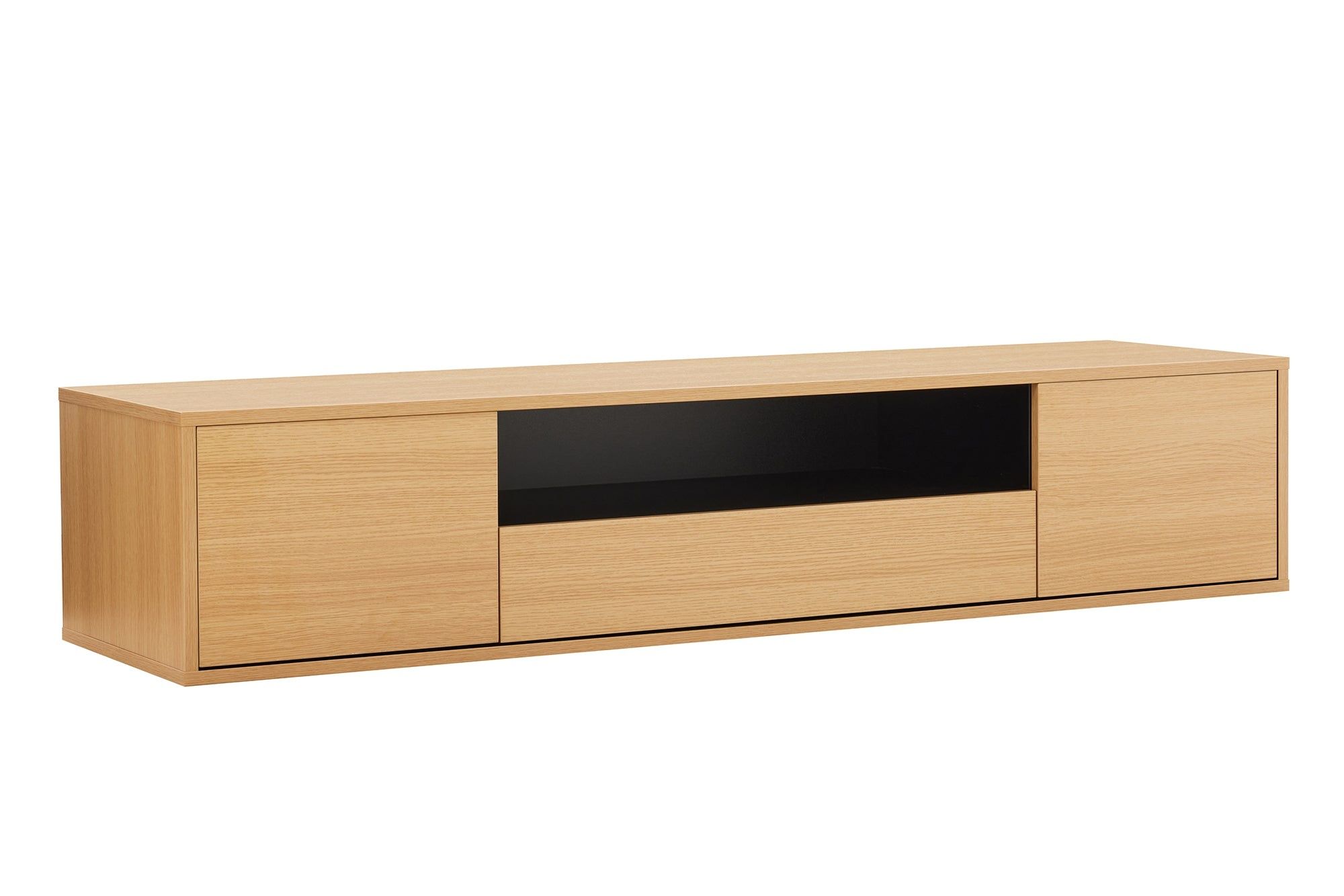 Hangend TV‑bord LOFT 150 cm – Strak, zwart & functioneel