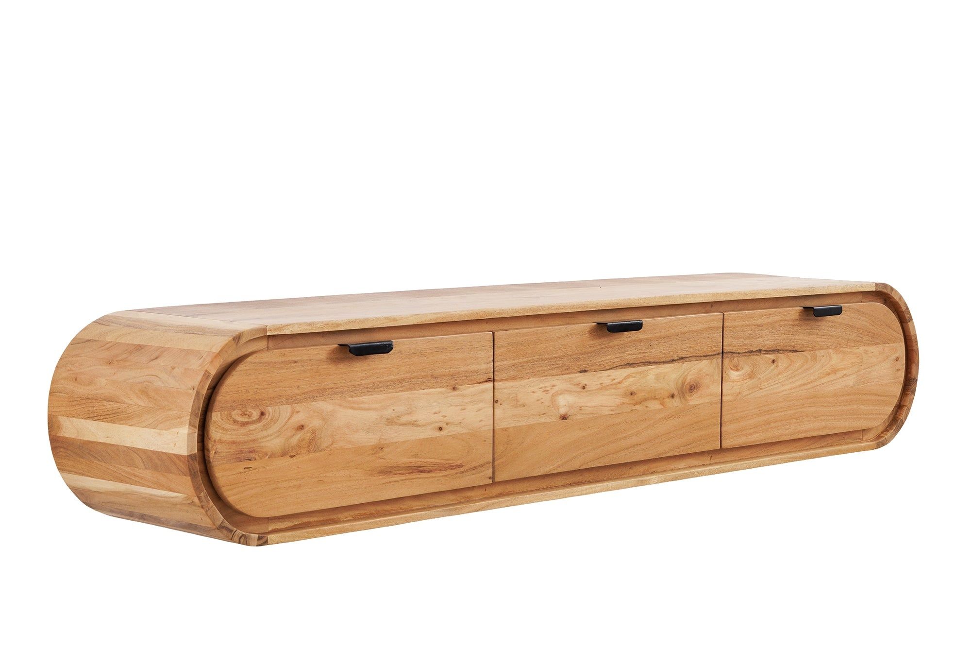 Hangend TV‑bord ORGANIC 160 cm – Acaciahout naturel van Invicta Interior
