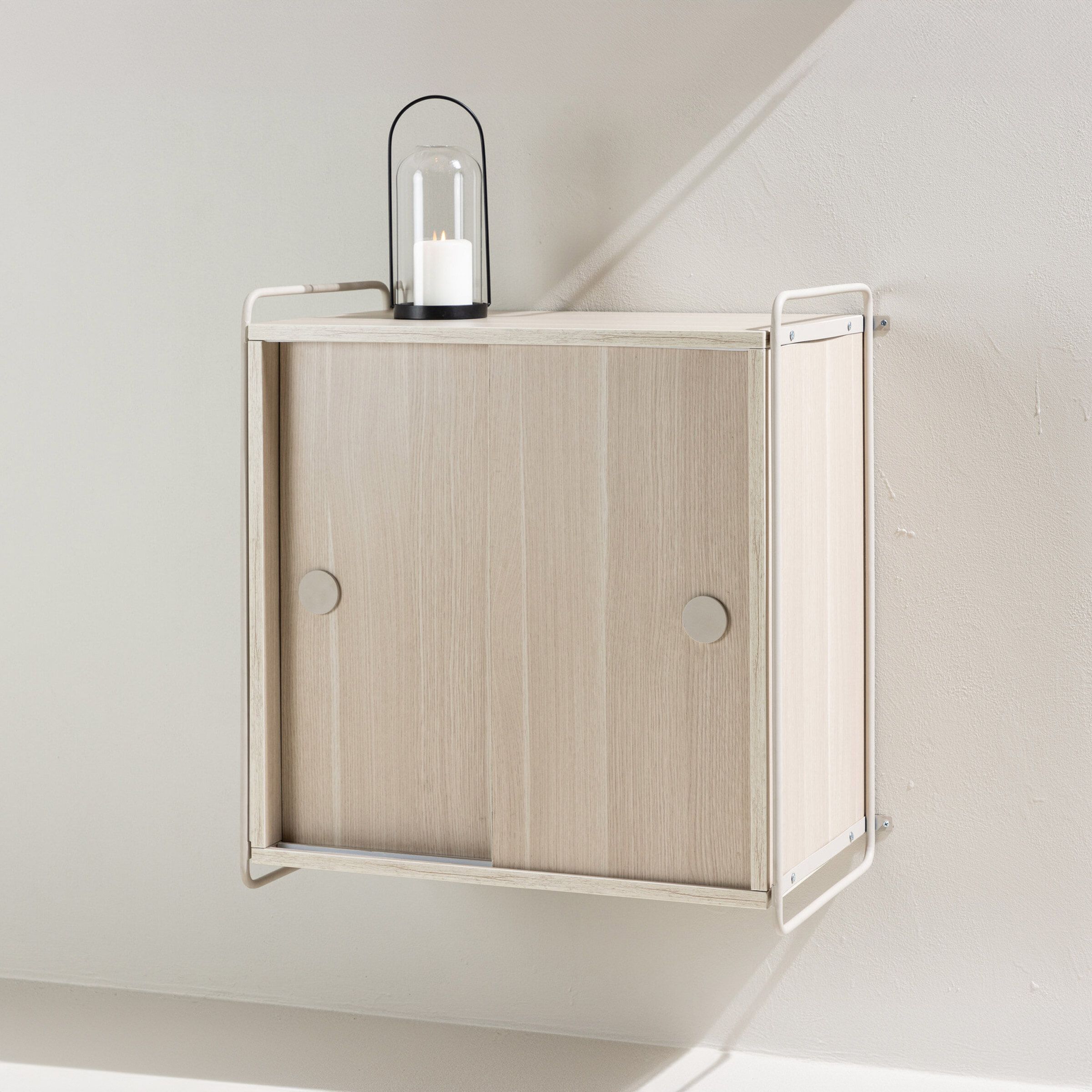 Hangende Opbergkast Marketta van Nohr – Whitewash, 68×60 cm