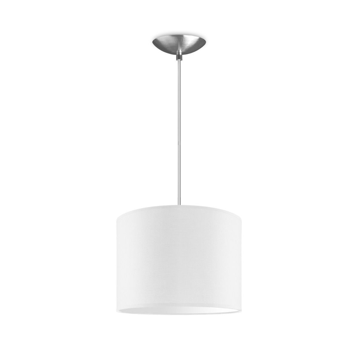 Hanglamp Basic Bling 25 cm – Minimalistisch wit verlichtingsaccent