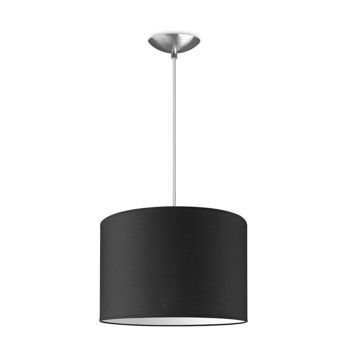 Hanglamp Basic Bling 30 – Zwarte textielkap voor een stijlvolle sfeer